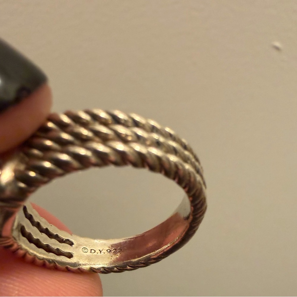 David Yurman Petite Wheaton Ring - Prasiolite and Diamonds. Size 6.5! - Picture 6 of 7